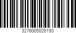 Código de barras (EAN, GTIN, SKU, ISBN): '3276005026193'