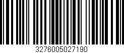 Código de barras (EAN, GTIN, SKU, ISBN): '3276005027190'