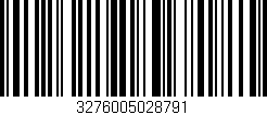 Código de barras (EAN, GTIN, SKU, ISBN): '3276005028791'