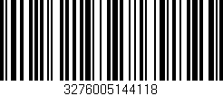 Código de barras (EAN, GTIN, SKU, ISBN): '3276005144118'