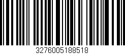 Código de barras (EAN, GTIN, SKU, ISBN): '3276005188518'