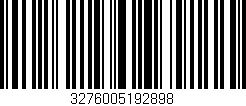 Código de barras (EAN, GTIN, SKU, ISBN): '3276005192898'