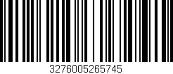 Código de barras (EAN, GTIN, SKU, ISBN): '3276005265745'
