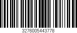 Código de barras (EAN, GTIN, SKU, ISBN): '3276005443778'