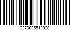 Código de barras (EAN, GTIN, SKU, ISBN): '3276005510920'