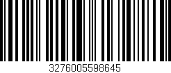 Código de barras (EAN, GTIN, SKU, ISBN): '3276005598645'