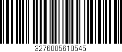 Código de barras (EAN, GTIN, SKU, ISBN): '3276005610545'