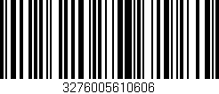 Código de barras (EAN, GTIN, SKU, ISBN): '3276005610606'