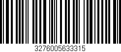 Código de barras (EAN, GTIN, SKU, ISBN): '3276005633315'