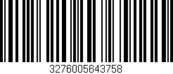 Código de barras (EAN, GTIN, SKU, ISBN): '3276005643758'