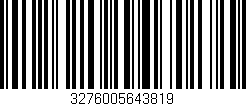 Código de barras (EAN, GTIN, SKU, ISBN): '3276005643819'