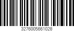 Código de barras (EAN, GTIN, SKU, ISBN): '3276005661028'