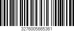 Código de barras (EAN, GTIN, SKU, ISBN): '3276005665361'
