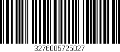 Código de barras (EAN, GTIN, SKU, ISBN): '3276005725027'
