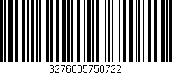 Código de barras (EAN, GTIN, SKU, ISBN): '3276005750722'