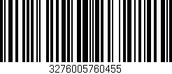 Código de barras (EAN, GTIN, SKU, ISBN): '3276005760455'