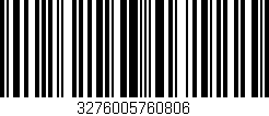 Código de barras (EAN, GTIN, SKU, ISBN): '3276005760806'