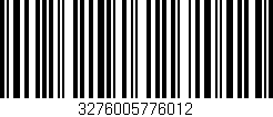 Código de barras (EAN, GTIN, SKU, ISBN): '3276005776012'
