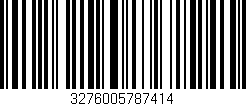 Código de barras (EAN, GTIN, SKU, ISBN): '3276005787414'