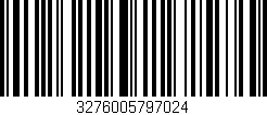 Código de barras (EAN, GTIN, SKU, ISBN): '3276005797024'