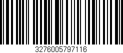 Código de barras (EAN, GTIN, SKU, ISBN): '3276005797116'