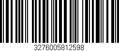 Código de barras (EAN, GTIN, SKU, ISBN): '3276005812598'