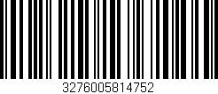 Código de barras (EAN, GTIN, SKU, ISBN): '3276005814752'