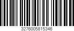 Código de barras (EAN, GTIN, SKU, ISBN): '3276005815346'
