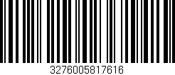 Código de barras (EAN, GTIN, SKU, ISBN): '3276005817616'