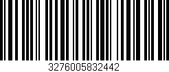 Código de barras (EAN, GTIN, SKU, ISBN): '3276005832442'