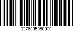 Código de barras (EAN, GTIN, SKU, ISBN): '3276005858930'