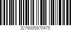 Código de barras (EAN, GTIN, SKU, ISBN): '3276005870475'