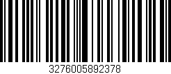 Código de barras (EAN, GTIN, SKU, ISBN): '3276005892378'