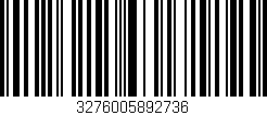 Código de barras (EAN, GTIN, SKU, ISBN): '3276005892736'