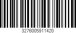 Código de barras (EAN, GTIN, SKU, ISBN): '3276005911420'