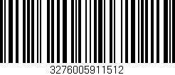 Código de barras (EAN, GTIN, SKU, ISBN): '3276005911512'