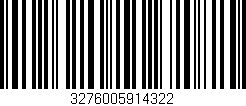 Código de barras (EAN, GTIN, SKU, ISBN): '3276005914322'