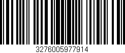 Código de barras (EAN, GTIN, SKU, ISBN): '3276005977914'
