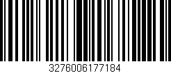 Código de barras (EAN, GTIN, SKU, ISBN): '3276006177184'