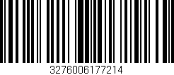 Código de barras (EAN, GTIN, SKU, ISBN): '3276006177214'