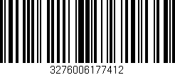 Código de barras (EAN, GTIN, SKU, ISBN): '3276006177412'
