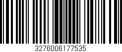Código de barras (EAN, GTIN, SKU, ISBN): '3276006177535'