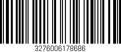 Código de barras (EAN, GTIN, SKU, ISBN): '3276006178686'