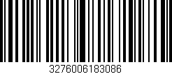 Código de barras (EAN, GTIN, SKU, ISBN): '3276006183086'