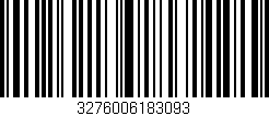 Código de barras (EAN, GTIN, SKU, ISBN): '3276006183093'