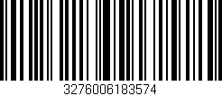 Código de barras (EAN, GTIN, SKU, ISBN): '3276006183574'