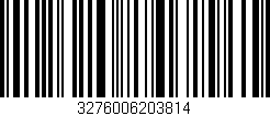 Código de barras (EAN, GTIN, SKU, ISBN): '3276006203814'