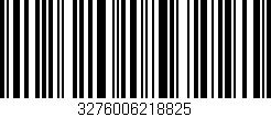 Código de barras (EAN, GTIN, SKU, ISBN): '3276006218825'