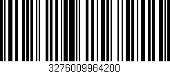 Código de barras (EAN, GTIN, SKU, ISBN): '3276009964200'