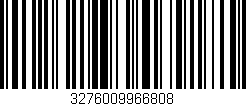 Código de barras (EAN, GTIN, SKU, ISBN): '3276009966808'